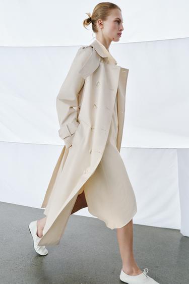 ZW COLLECTION BELTED TRENCH COAT - Light beige by Zara - Image 3