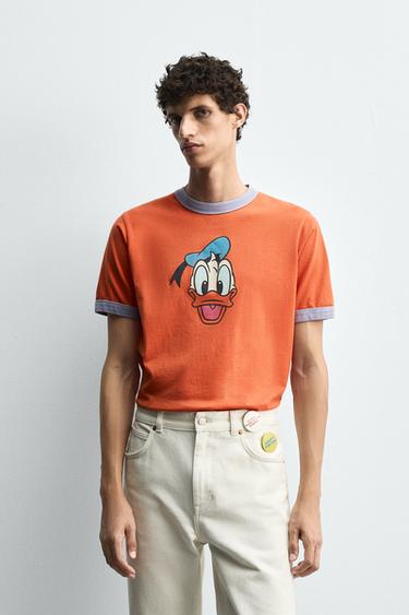 DONALD DUCK T-SHIRT HARRY LAMBERT FOR ZARA X DISNEY - Red by Zara