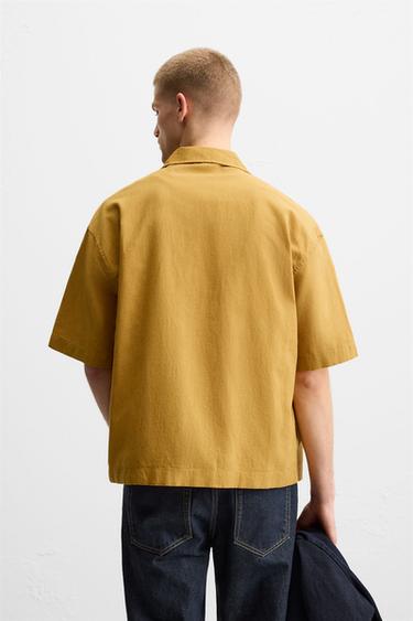 BEADED EMBROIDERY SHIRT - Mustard by Zara - Image 2