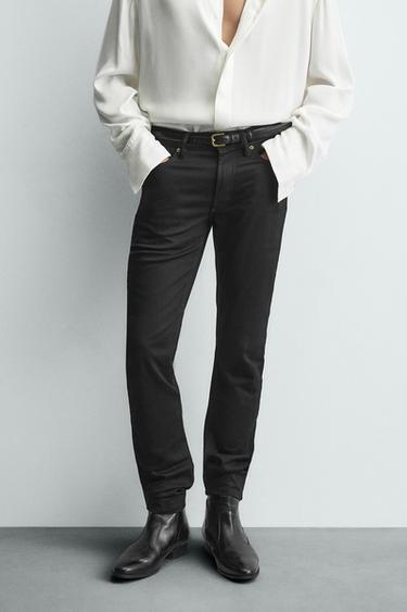 SKINNY FIT JEANS - Black by Zara