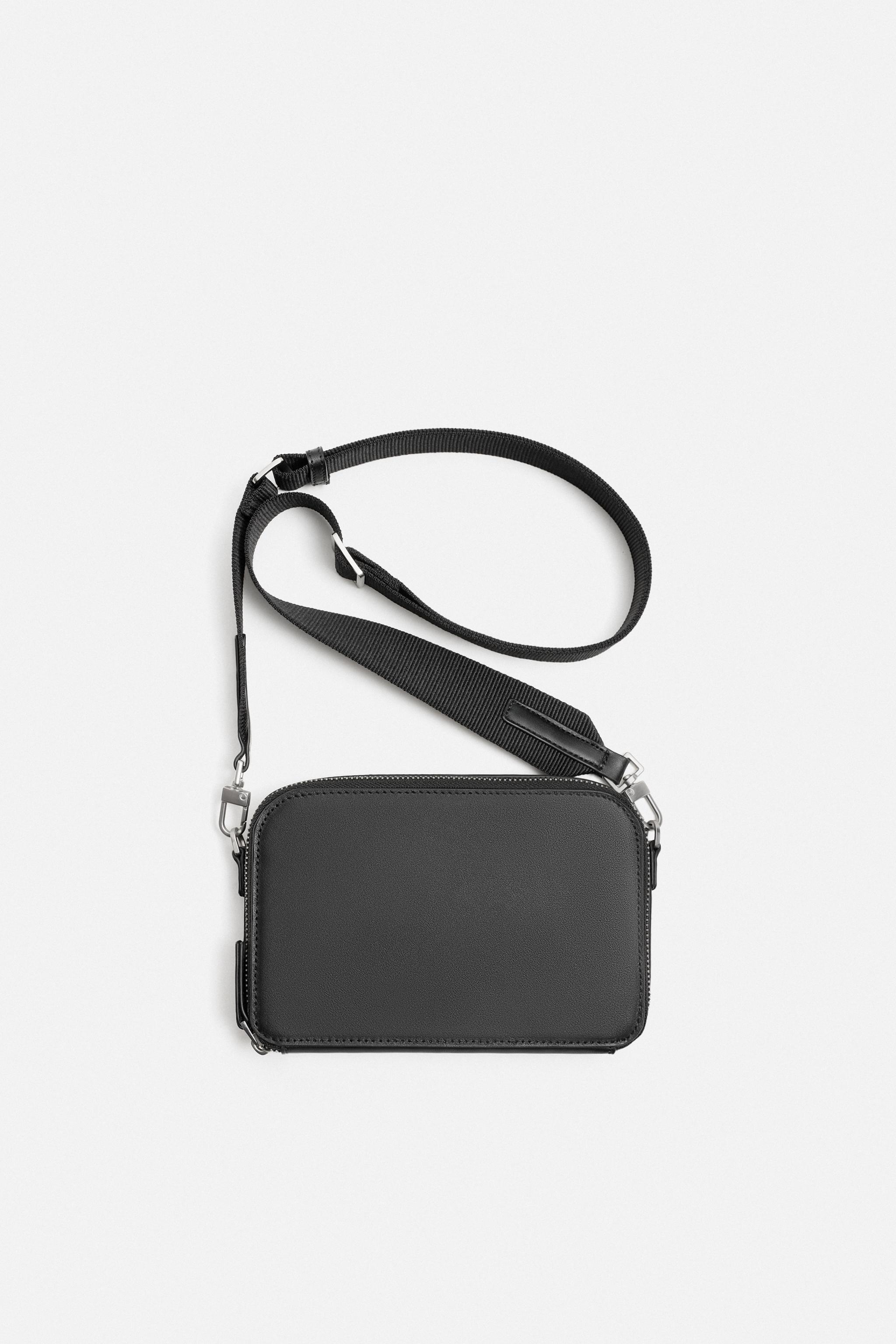 ブラックレザー クロスボディバッグ レザー クロスボディバッグ - ブラック | ZARA Japan / 日本