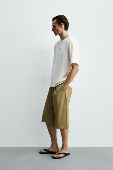 T-SHIRT À INSCRIPTION IMPRIMÉE ET BRODÉE - Blanc de Zara - Image 3