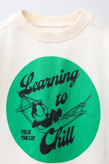 FELIX THE CAT © PRINT T-SHIRT - Ecru by Zara - Image 2