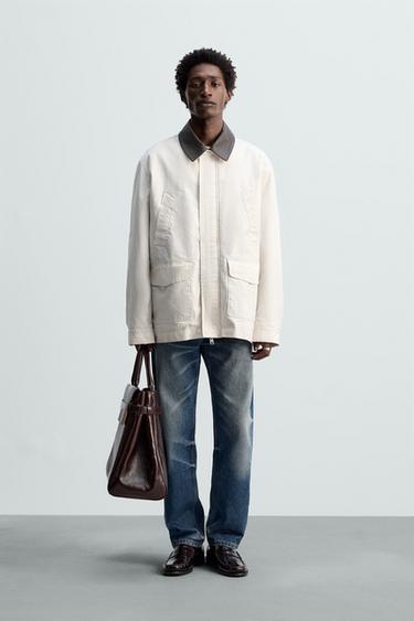COMBINED WASHED JACKET - Oyster-white by Zara - Image 0