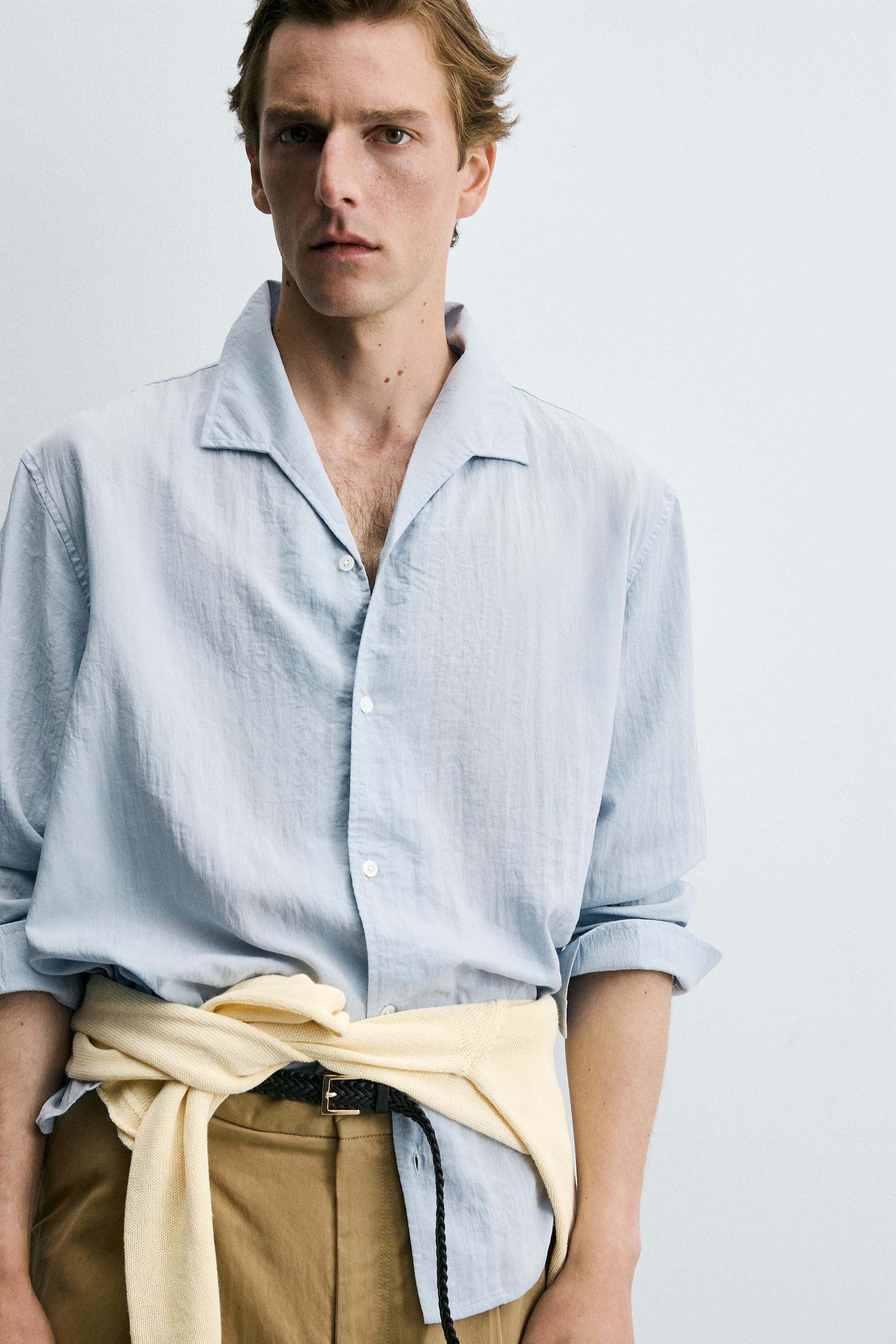 FLOWY TEXTURED SHIRT