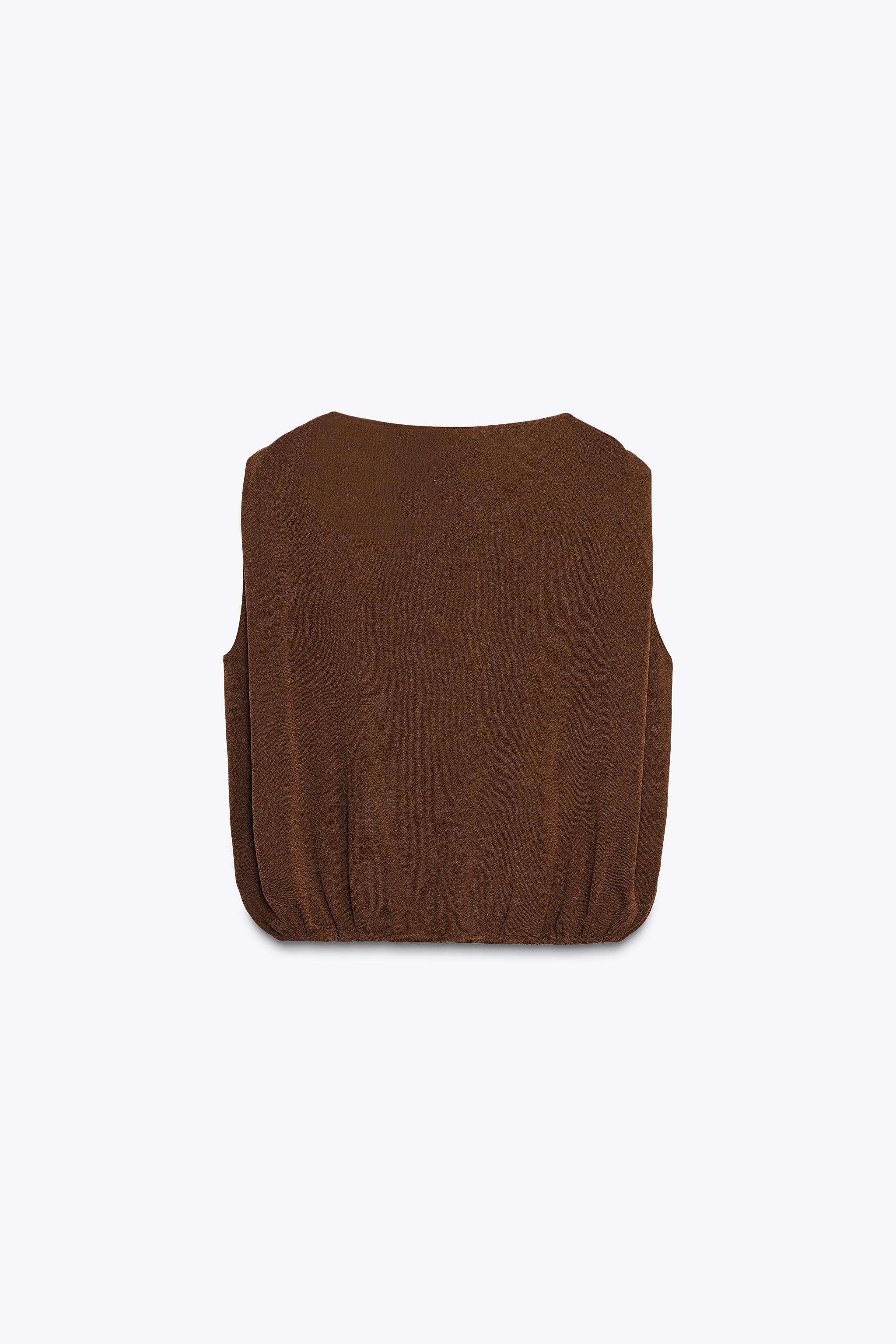ELASTIC HEM KNIT TOP
