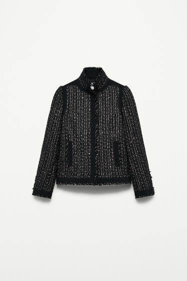 WOOL BLEND JACKET - THE ITEM ZARA WOMAN - Black by Zara - Image 0