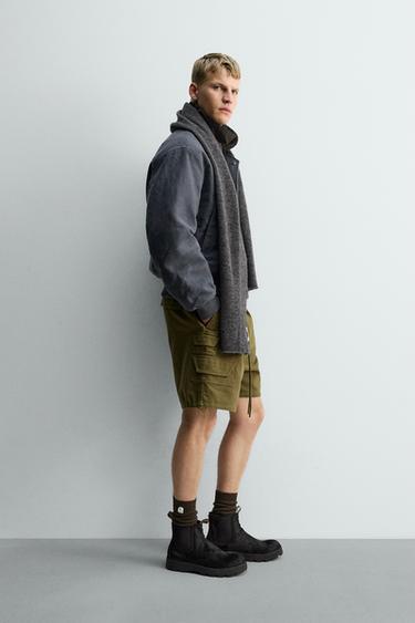 TEXTURED BOMBER JACKET X SR_A - Blue / Grey by Zara - Image 3