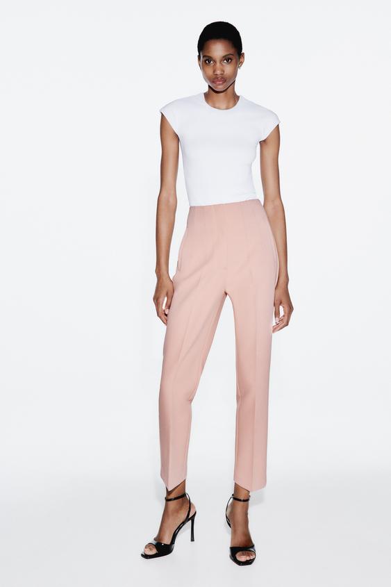 Zara - Zara Hot Pink Trousers on Designer Wardrobe