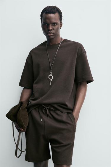 RELAXED FIT INTERLOCK SWEATSHIRT - Dark brown by Zara - Image 4