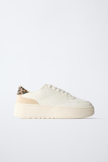 BAMBA PLATAFORMA - Blanco de Zara