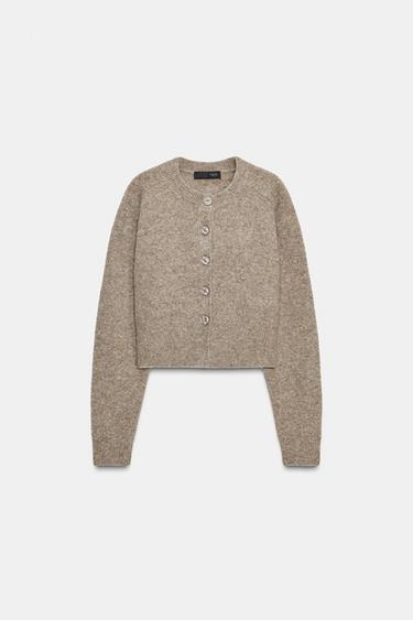 CASACO DE MALHA SOFT - Torrado-metal da Zara