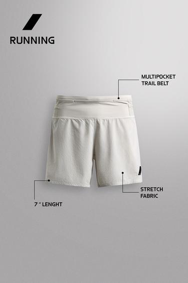 SHORT DE TRAIL RUNNING 7" - Blanc de Zara - Image 7
