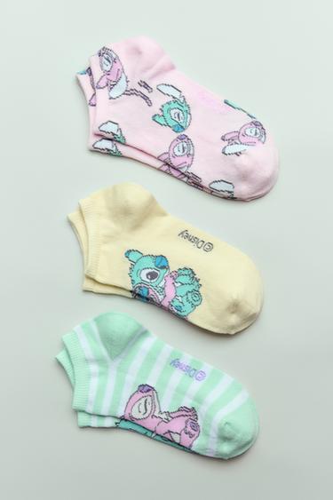 3-PACK OF LILO & STITCH © DISNEY ANKLE SOCKS - Pink by Zara