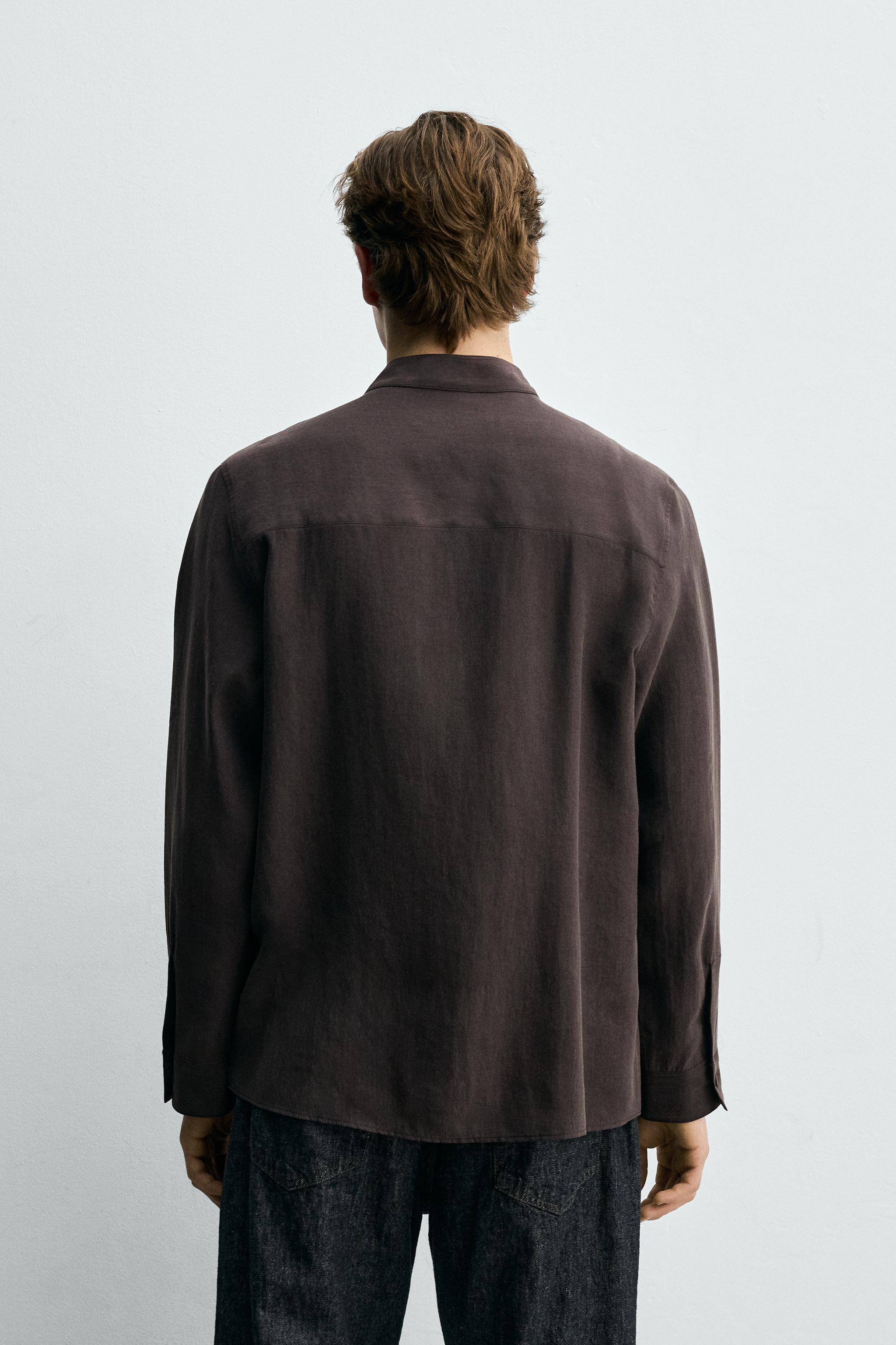 CHEMISE FLUIDE COL BANDE