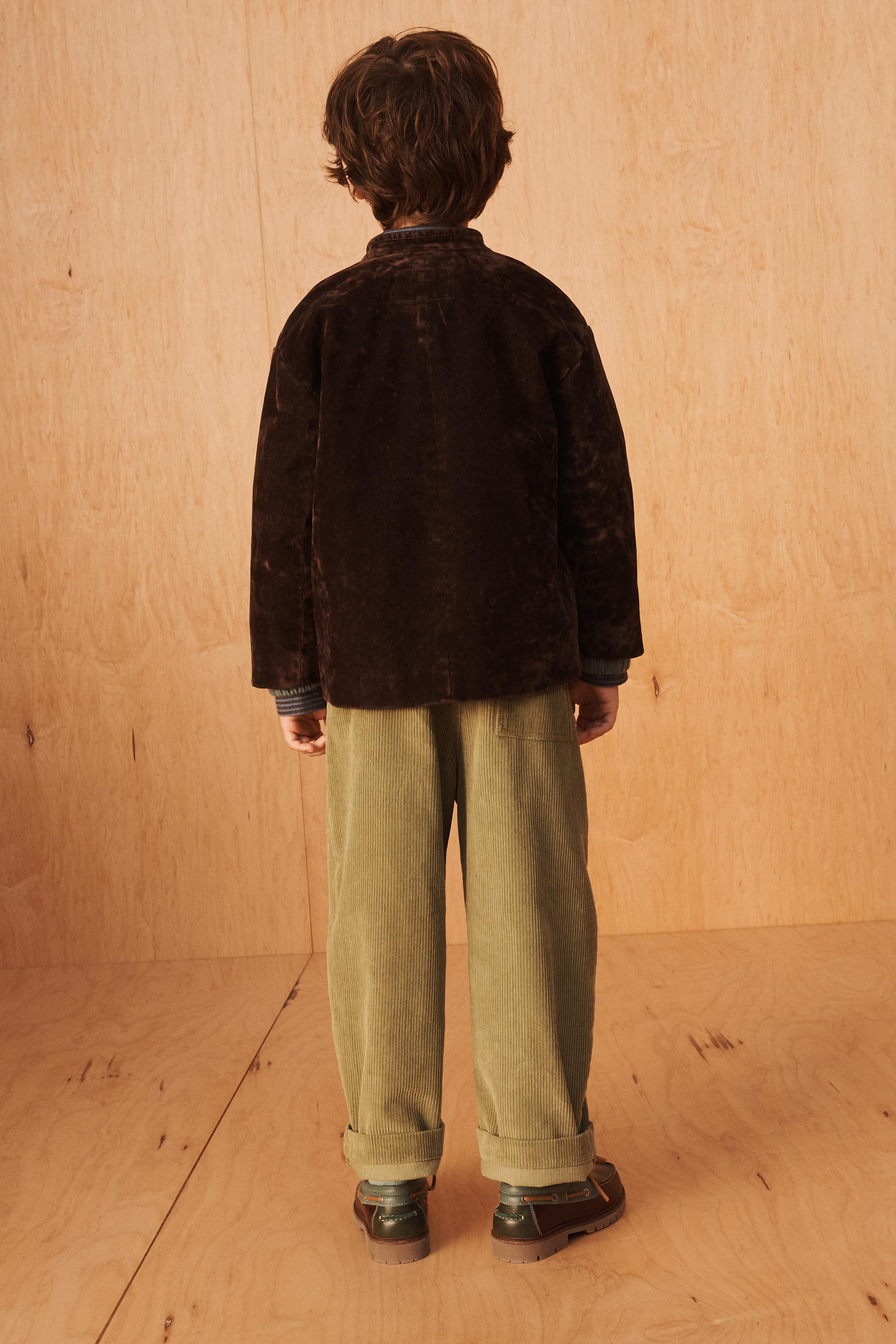LIMITED EDITION DENIM-EFFECT VELVET JACKET