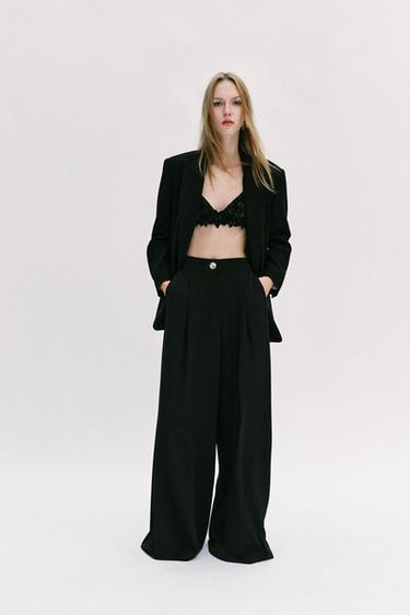 OVERSIZE DOUBLE-BREASTED BLAZER - Black by Zara