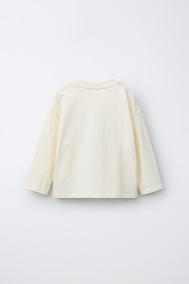 Zara SNOOPY PEANUTS™ EMBROIDERED T-SHIRT - White
