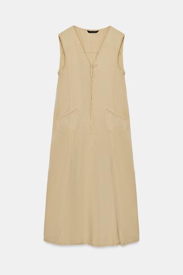 TRENCH MIDI DRESS - Oil by Zara