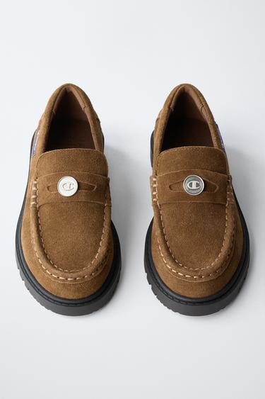 CHAMPION ® X ZARA LEATHER LOAFERS - Brown by Zara - Image 3