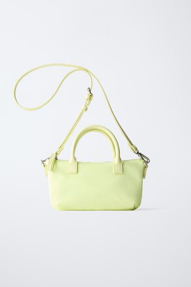 BORSA A TRACOLLA IN NYLON - Giallo di Zara