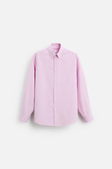 LYOCELL - COTTON SHIRT - Lavender by Zara - Image 5