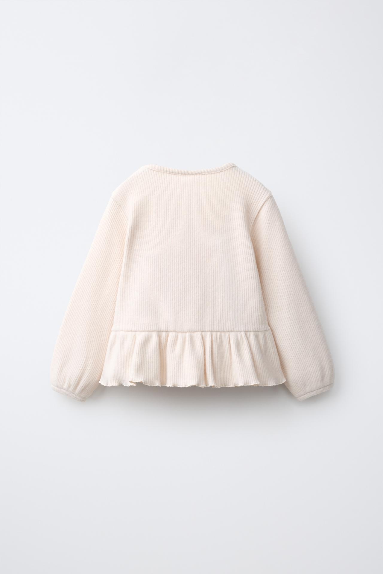 EMBROIDERED HEARTS SOFT TOUCH T-SHIRT — Ecru / Marl