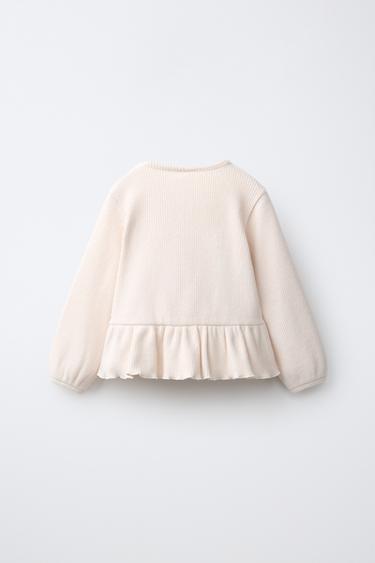 EMBROIDERED HEARTS SOFT TOUCH T-SHIRT — Ecru / Marl 2