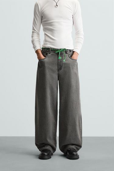 BALLOON FIT JEANS - Grey by Zara