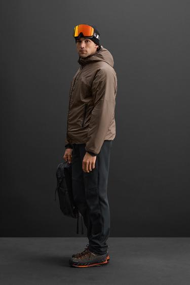 MID-LAYER PADDED JACKET - Dark tan by Zara - Image 3
