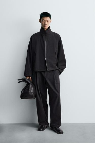 TEXTURED TECHNICAL JACKET - Black by Zara