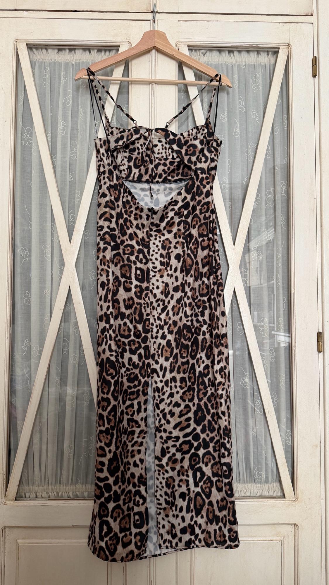 ANIMAL PRINT MIDI DRESS - Image 2