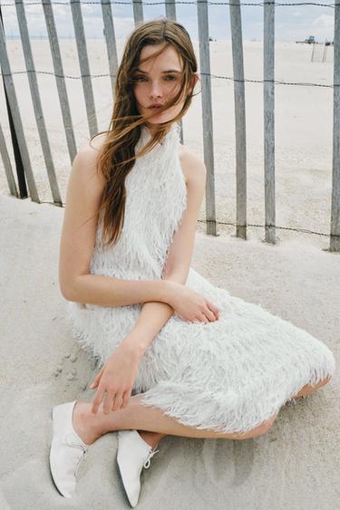 ZW COLLECTION HALTER DRESS - White by Zara