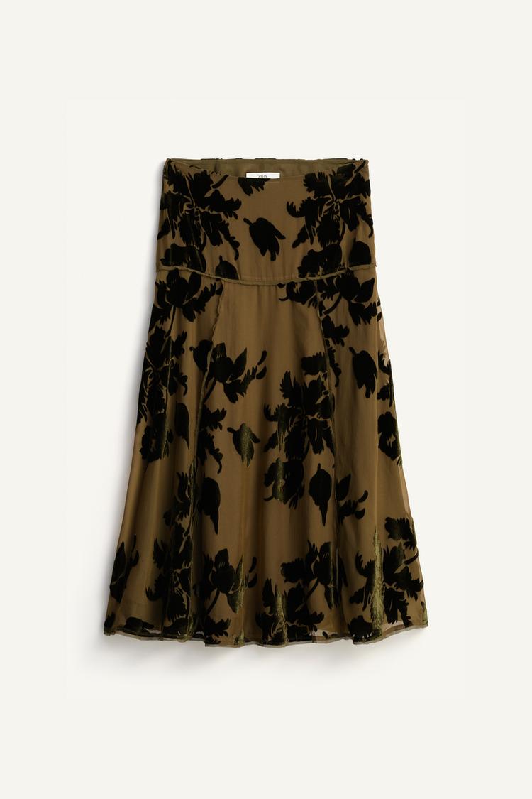 Falda devorada flores limited edition