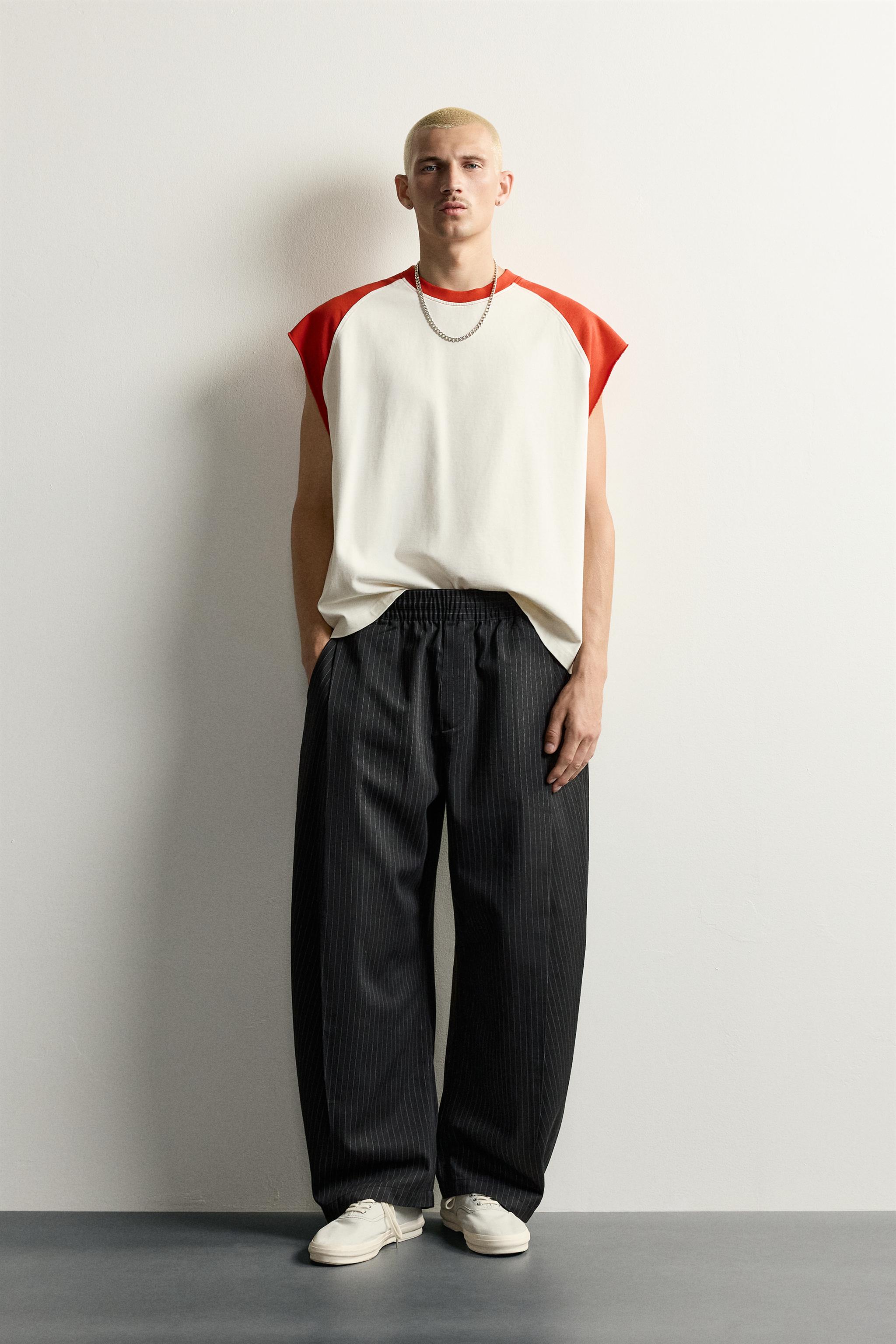 Zara YAN PİLELİ BALON FIT PANTOLON