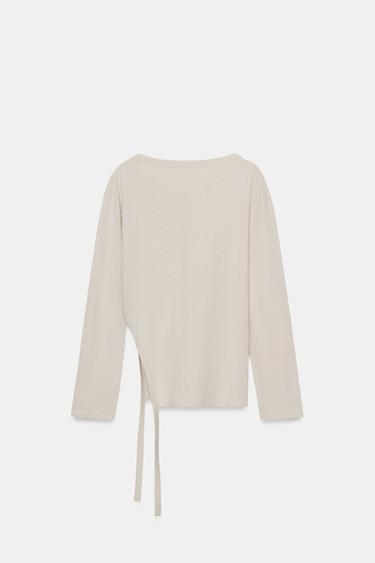 ASYMMETRIC RUSTIC T-SHIRT - Faded pink by Zara - Image 6