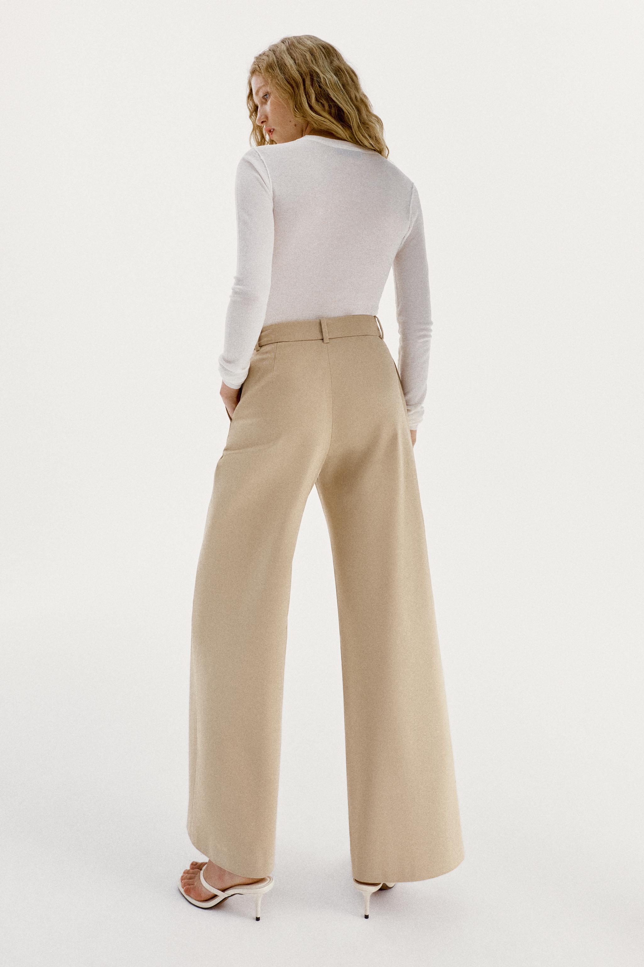 HIGH-RISE WIDE-LEG TROUSERS