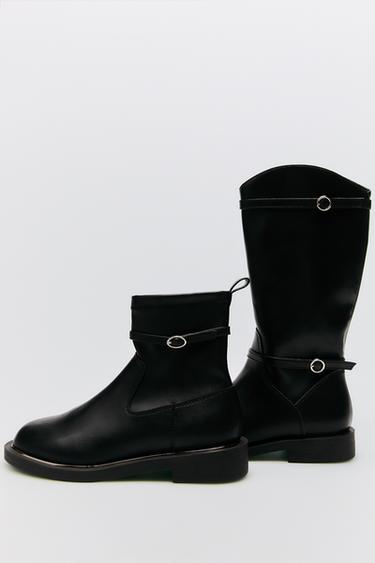 BOTA ALTA SOFT - Negro de Zara