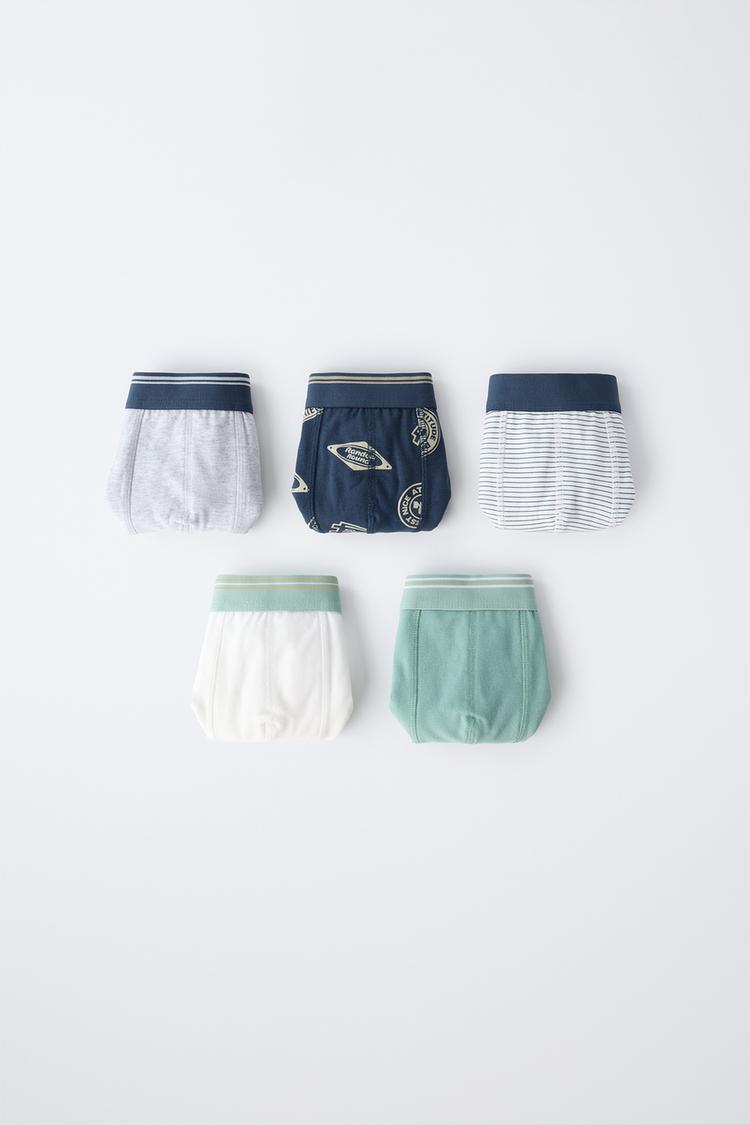 6-14 ANS/ LOT DE CINQ BOXERS IMPRIMÉS Multicolore ZARA France
