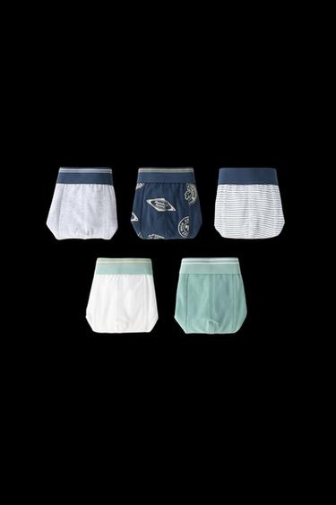 Zara AGES 6-14/ FIVE-PACK OF PRINTED BOXERS - Multicolored - Image 0
