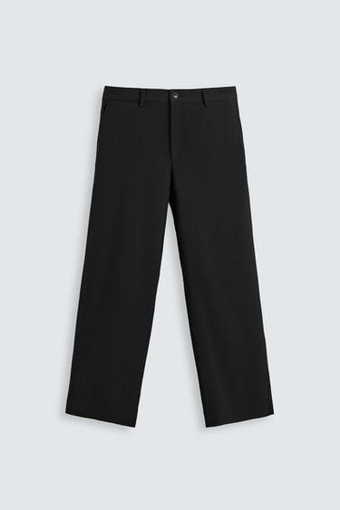 PANTALÓN TRAJE REGULAR FIT - Negro de Zara