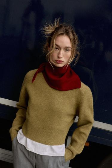 SOFT KNIT SWEATER - Light green by Zara