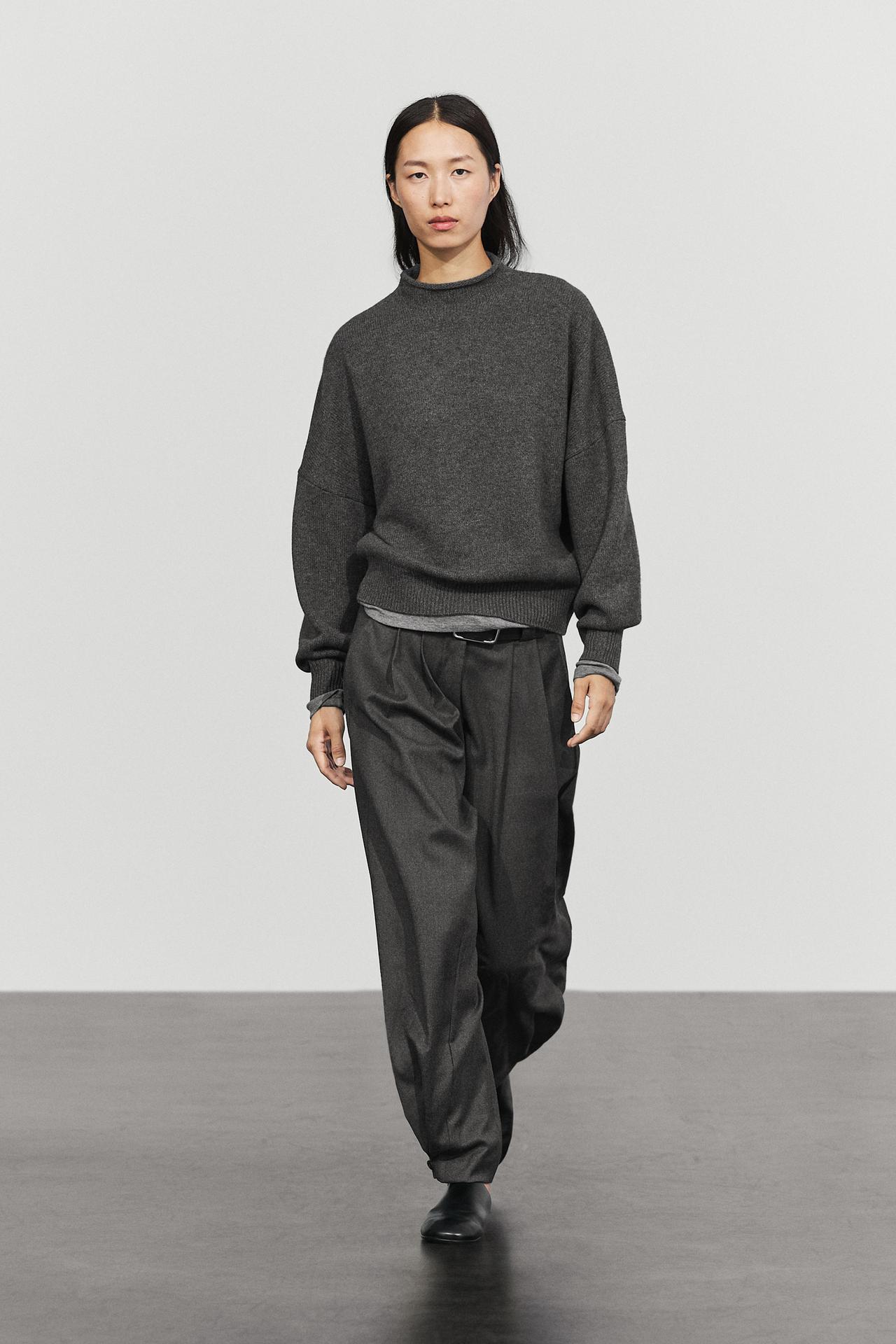100% wool oversize knit sweater — 892