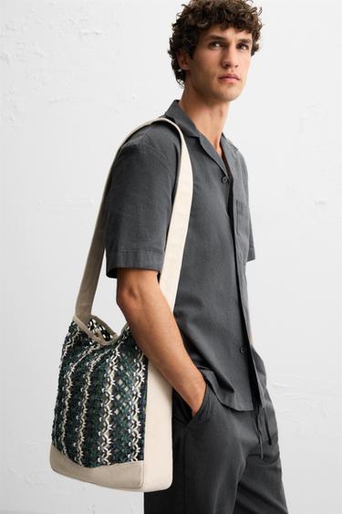 MACRAMÉ SHOULDER BAG - Multicoloured by Zara - Image 1