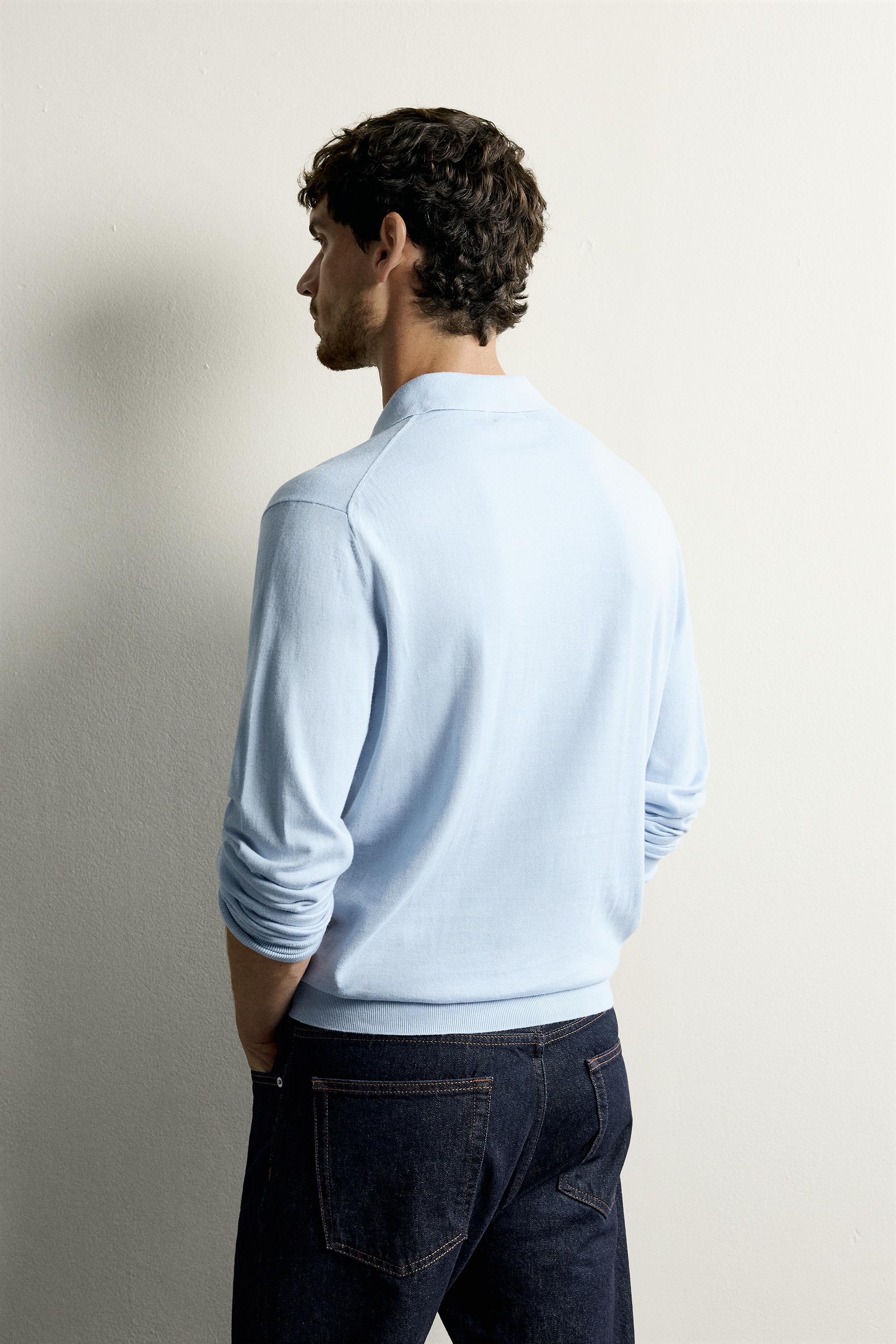 POLO EN MAILLE LÉGÈRE MÉLANGE COTON