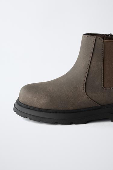 FLORAL CHELSEA BOOTS - Brown by Zara - Image 3