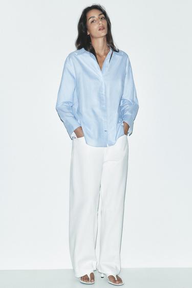 CAMISA OXFORD - Azul cielo de Zara - Imagen 0