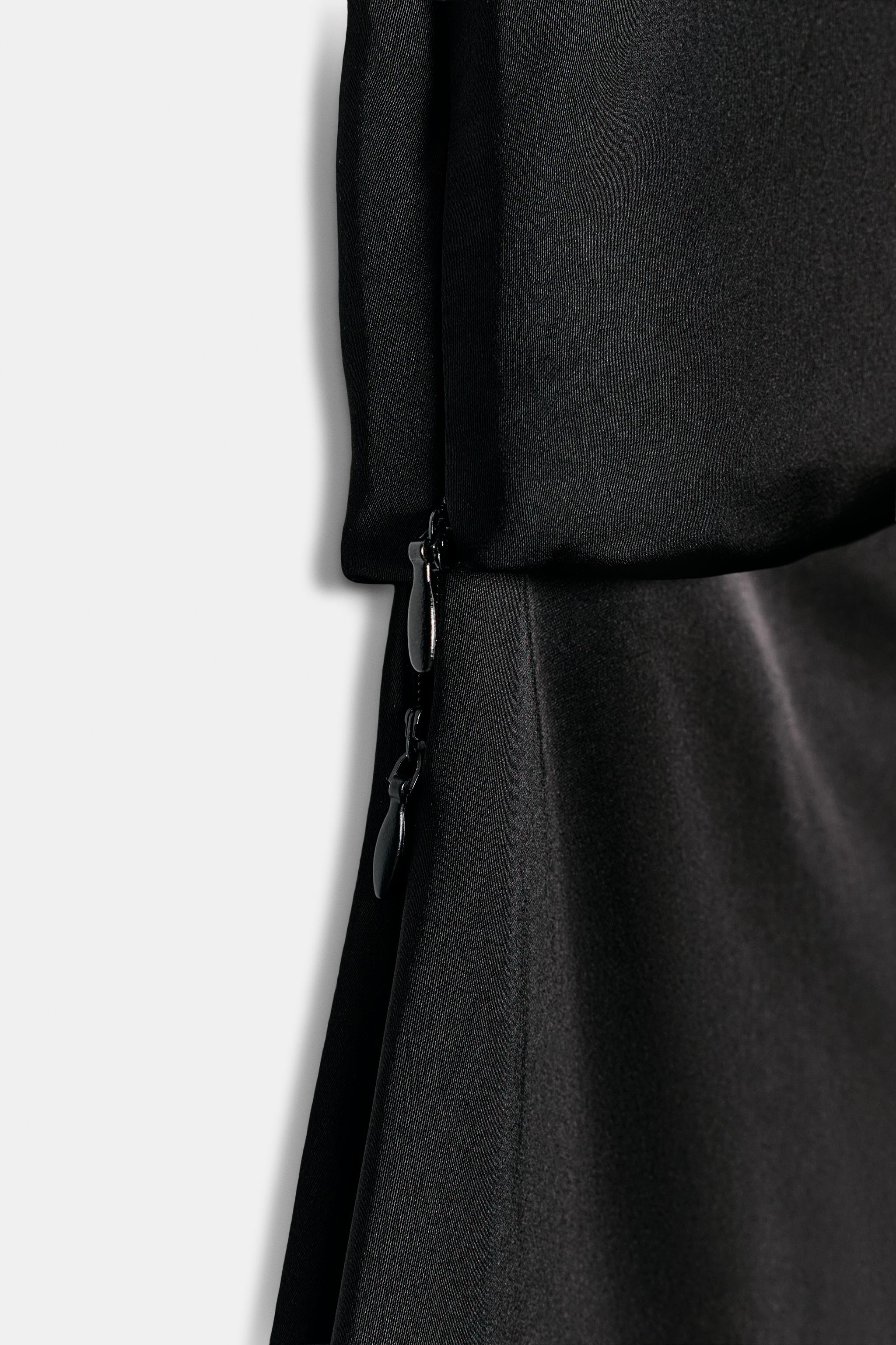 ZW COLLECTION ASYMMETRIC SATIN DRESS