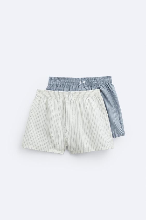 PACK OF 2 COMBINED POPLIN BOXERS - various
