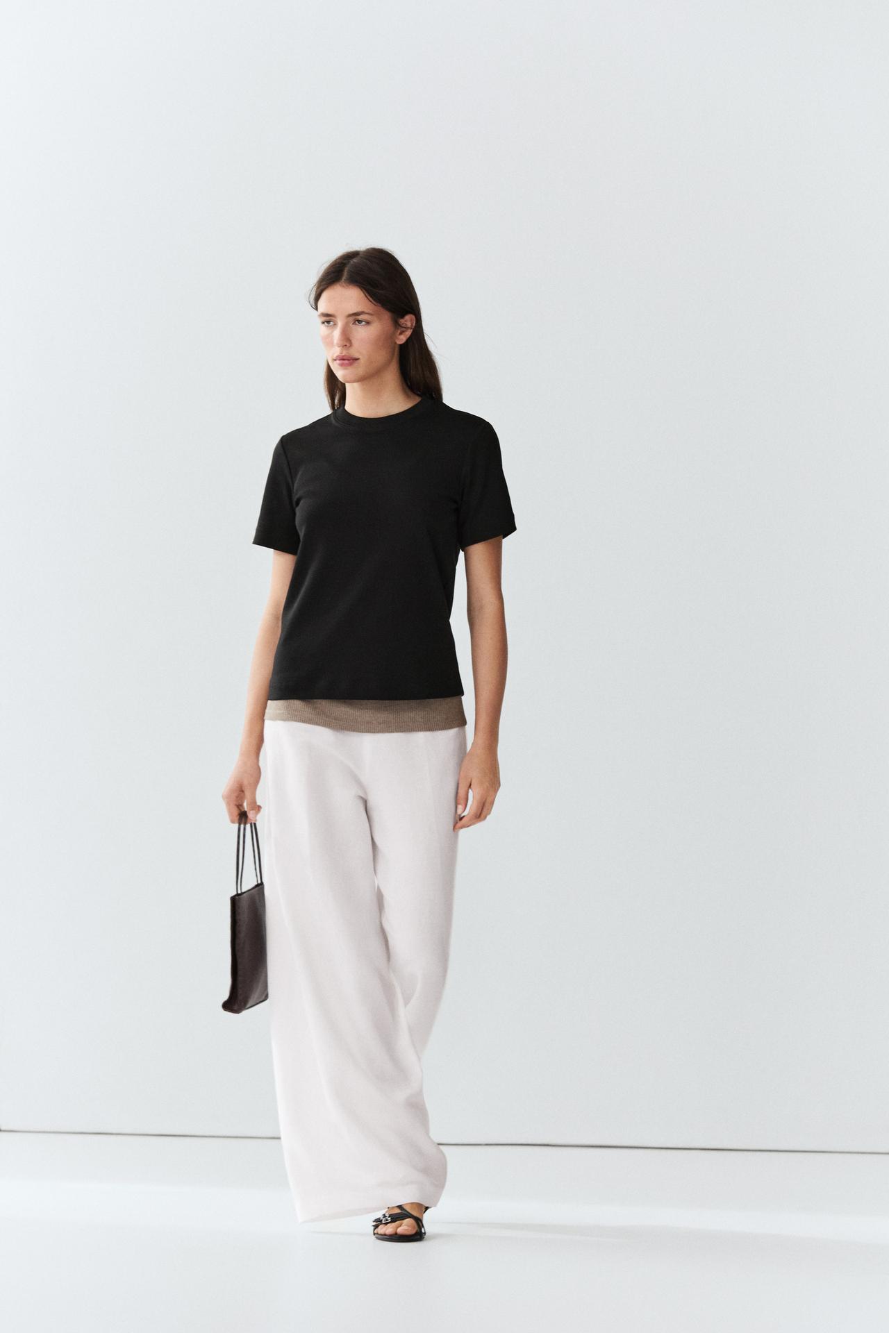 Short sleeve interlock T-shirt — Black